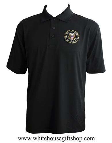 Camp David Presidential Retreat Polo Shirt- Black
