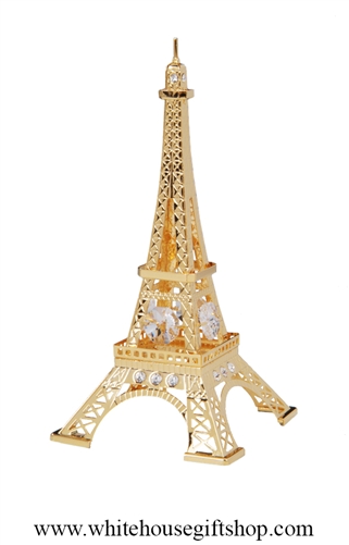 Eiffel Tower Gold Plated Desk Model or Ornament from the Official White ...