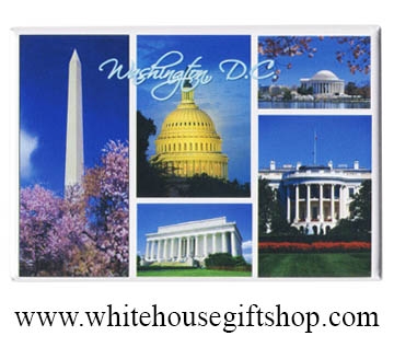 Magnets, Washington D.C. Skyline Magnet with U.S. Capitol, Washington  Monument, Jefferson Memorial, White House, U.S. Capitol Building, SALE