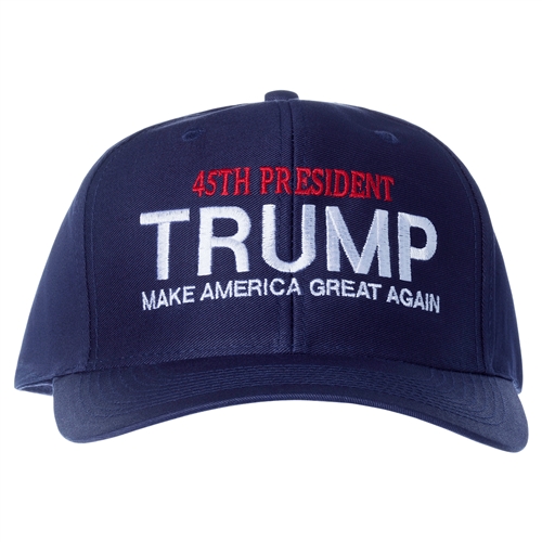 45th President of the United States Navy Blue Hat Number 45, Trump ...